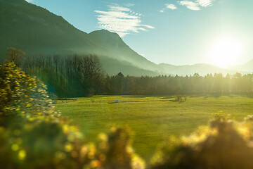 Image showing Perfect sunny day with natural countryside landscape in Austria.