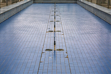 Image showing Empty Blue Fountain