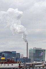 Image showing White Smoke Chimney