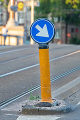 Image showing Arrow Sign Pole