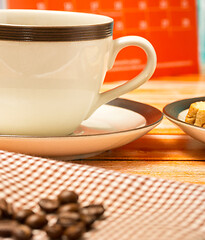 Image showing Black Coffee Break Means Cafes Drinks And Drink 