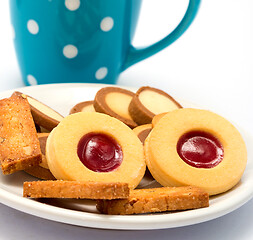 Image showing Relaxing Coffee Cookies Shows Brew Cracker And Break 