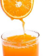 Image showing Healthy Orange Drink Represents Freshly Squeezed Juice And Citrus