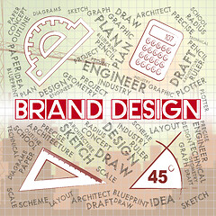 Image showing Brand Design Shows Branding Concept And Logo