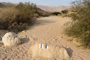 Image showing Travel in Israel negev desert landscape