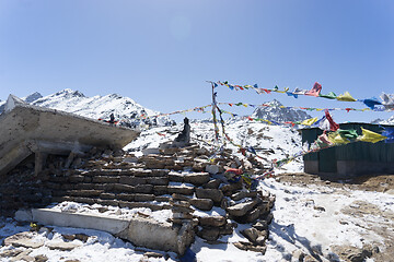 Image showing Buddha on mountain summit Nepal