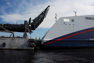 Image showing Connection, SuperSpeed 2 and Harbour in Larvik