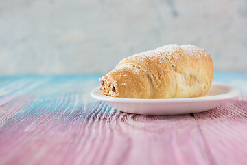 Image showing Tasty eclair on plate