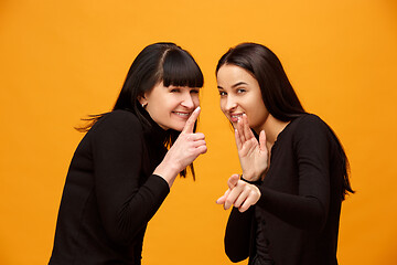 Image showing A portrait of a happy mother and daughter