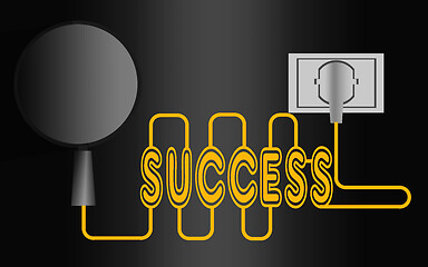 Image showing Finding success with plug at the end