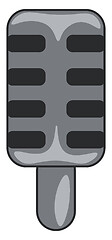 Image showing A black microphone widely used either to speak or record music v