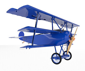 Image showing A toy plane toy vector or color illustration