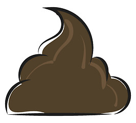 Image showing Turd picture cartoon/Poop vector or color illustration