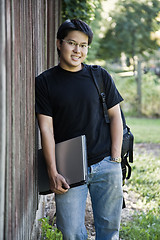 Image showing Happy asian student