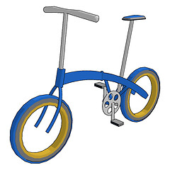 Image showing Ecofriendly modern cost effective Bicycle vector or color illust