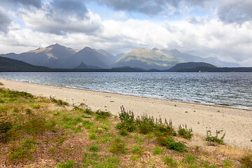 Image showing scenery at Lake Te Anau, New Zealand