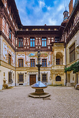 Image showing Palace Courtyard in Sinaia