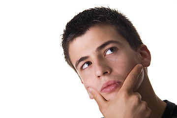 Image showing Pensive Young Man