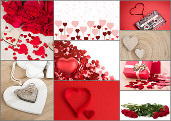 Image showing Valentine heart collection, collage, Love concept