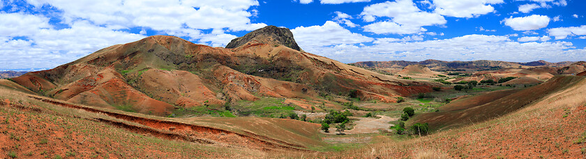 Image showing Madagascar countryside highland landscape