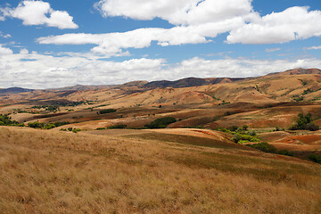 Image showing Madagascar countryside highland landscape
