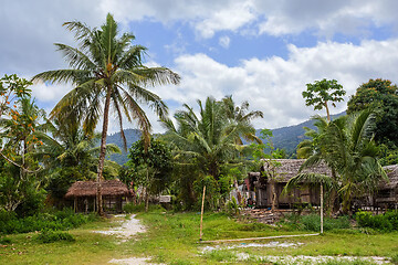 Image showing African malagasy village in Maroantsetra region, Madagascar