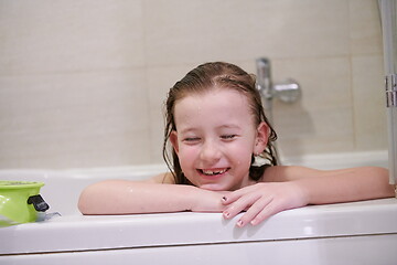 Image showing little girl with snorkel goggles