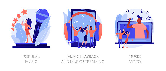 Image showing Music media production vector concept metaphors.