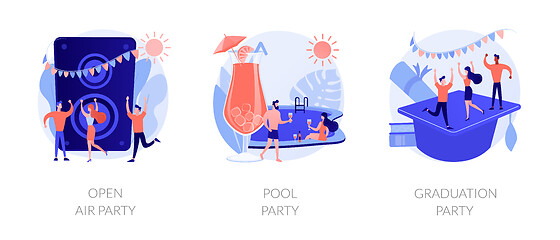 Image showing Outdoor party vector concept metaphors.