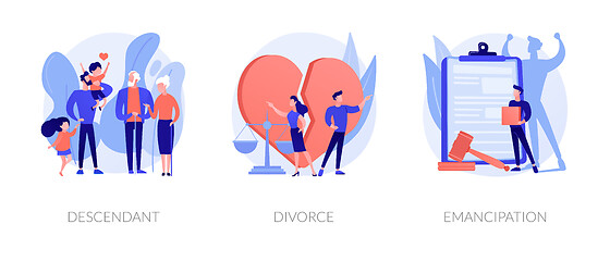 Image showing Society issues abstract concept vector illustrations.