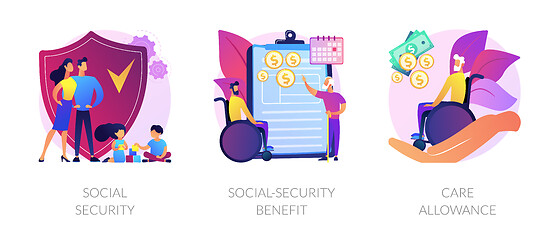 Image showing State social security system vector concept metaphors