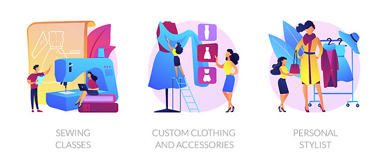 Image showing Clothing and style vector concept metaphors.