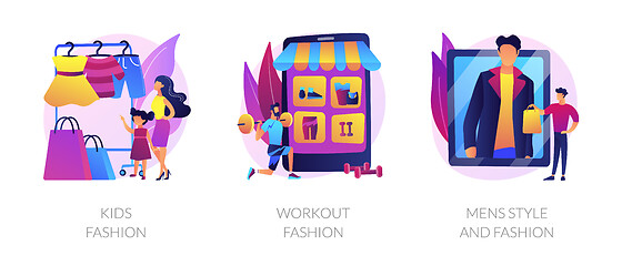 Image showing Fashion types vector concept metaphors.