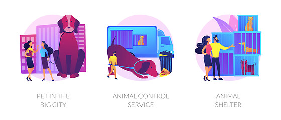 Image showing Pet maintenance vector concept metaphors