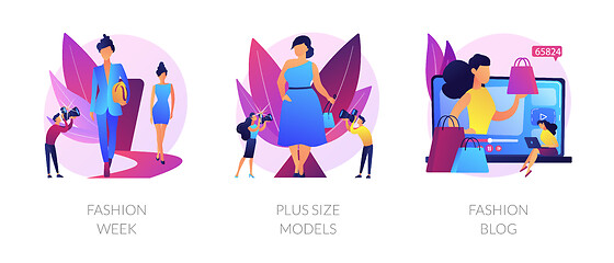 Image showing Fashion event vector concept metaphors.