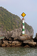 Image showing Lighthouse in Ha Long bay, Vietnam