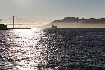Image showing Golden Gate Bridge Silhouette