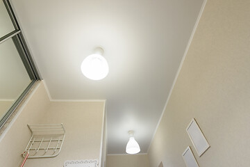 Image showing Stretch ceiling in the hallway in the apartment