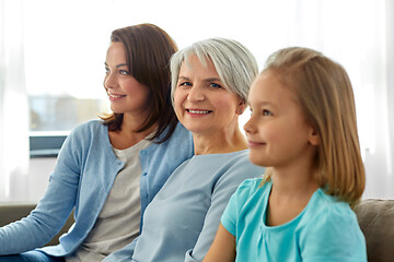 Image showing portrait of mother, daughter and grandmother