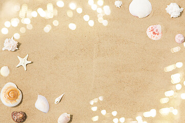 Image showing seashells on beach sand