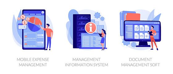 Image showing Business management systems vector concept metaphors