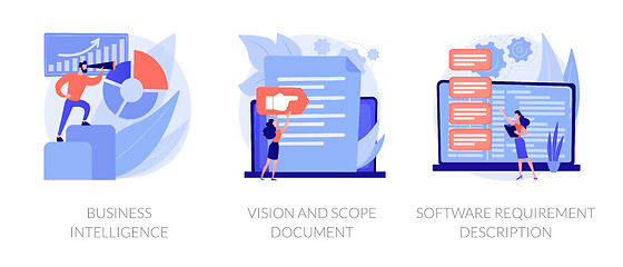 Image showing Business analysis vector concept metaphors