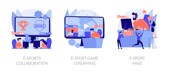 Image showing E-sport organization vector concept metaphors.