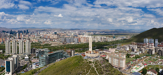 Image showing Panorama view of Ulaanbaatar Mongolia