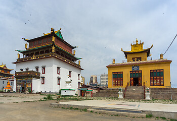 Image showing Gandantegchinlen monastery in Mongolia