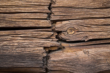 Image showing Old wooden wall