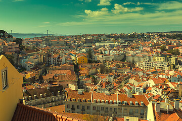 Image showing Historic old district Alfama in Lisbon