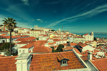 Image showing Historic old district Alfama in Lisbon