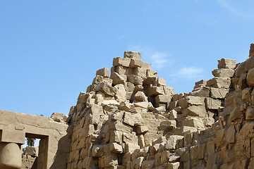 Image showing Ancient ruins of Karnak Temple in Luxor, Egypt