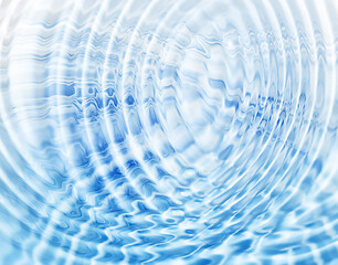 Image showing Abstract blue water ripples background